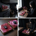 3D Resin Wall Art Triptych – Conceptual Sculpture Set