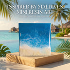 Mini Resin Ocean Art – Maldives Inspired Epoxy Wall Decor