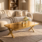 Gold Leaf Epoxy Coffee Table, Handmade Luxury Resin Furniture, Custom Modern Center Table