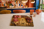 Custom Photo Serving Board, Klimt Inspired Walnut Resin Art, Personalized Portrait Gift