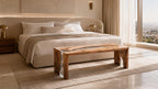 Custom Walnut Epoxy Waterfall Bench, Live Edge Resin River Bed End or Entryway Bench