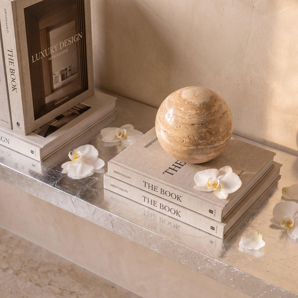 Silver Leaf Epoxy Floating Shelf: Custom Mirror-Finish Wall Console