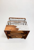 Luxury Walnut & Resin Bird Cage, Handmade Ornate Canary Cage, Custom Color Birdcage